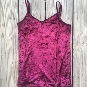MAURICES FAUX VELVET TANK TOP